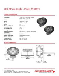 Product Spec Sheet